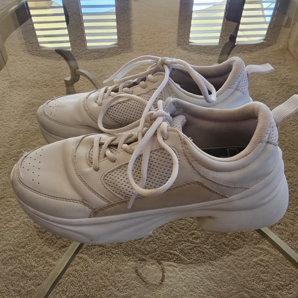 Zara Cream Sneakers for Women